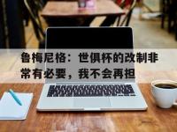开云体育网站-鲁梅尼格：世俱杯的改制非常有必要，我不会再担的简单介绍